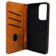  LEATHER FLIP COVER WITH INTERNAL POCKET AND CARD HOLDER FOR SAMSUNG A33 5G BROWN.